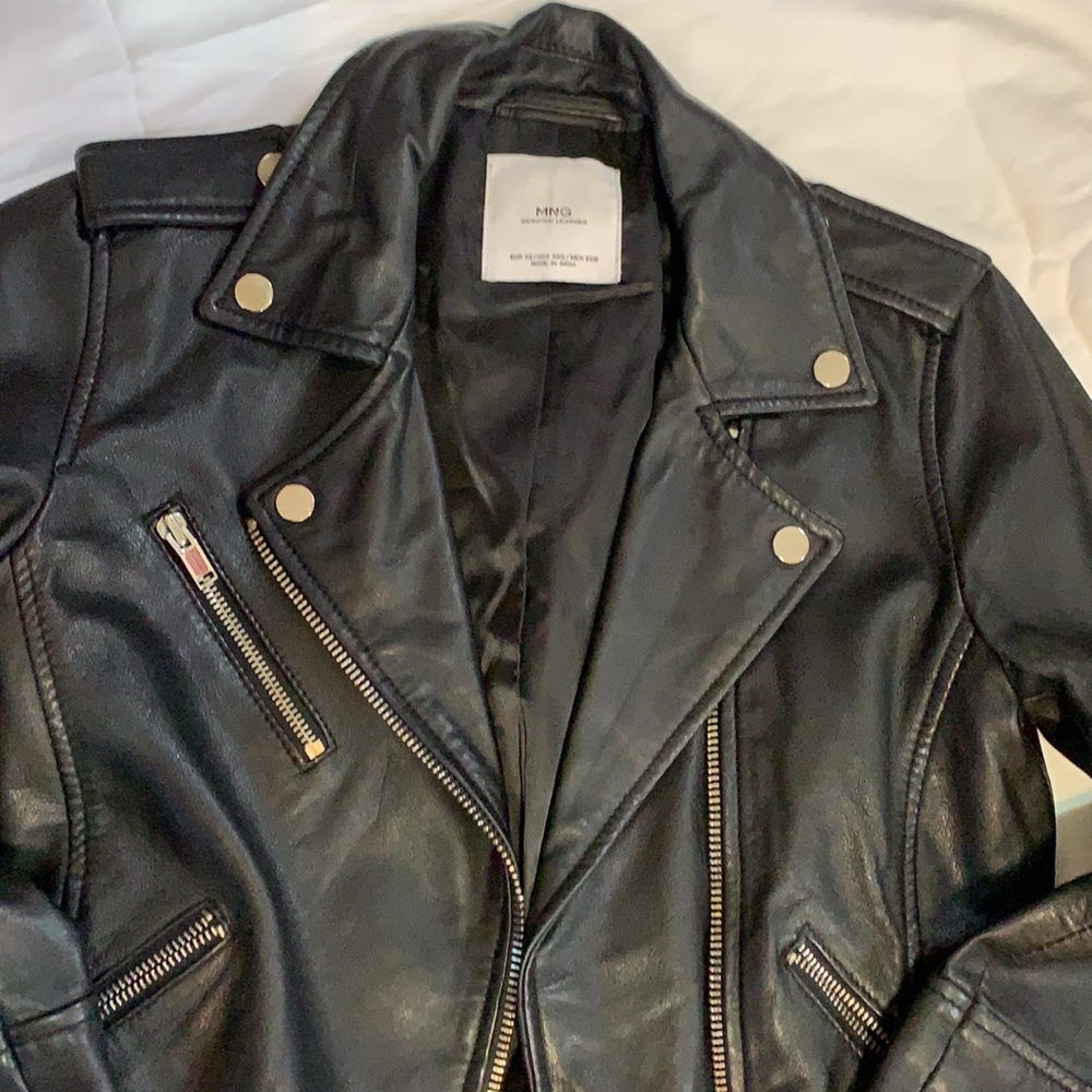 Mango soft leather jacket - Picture 2 of 4